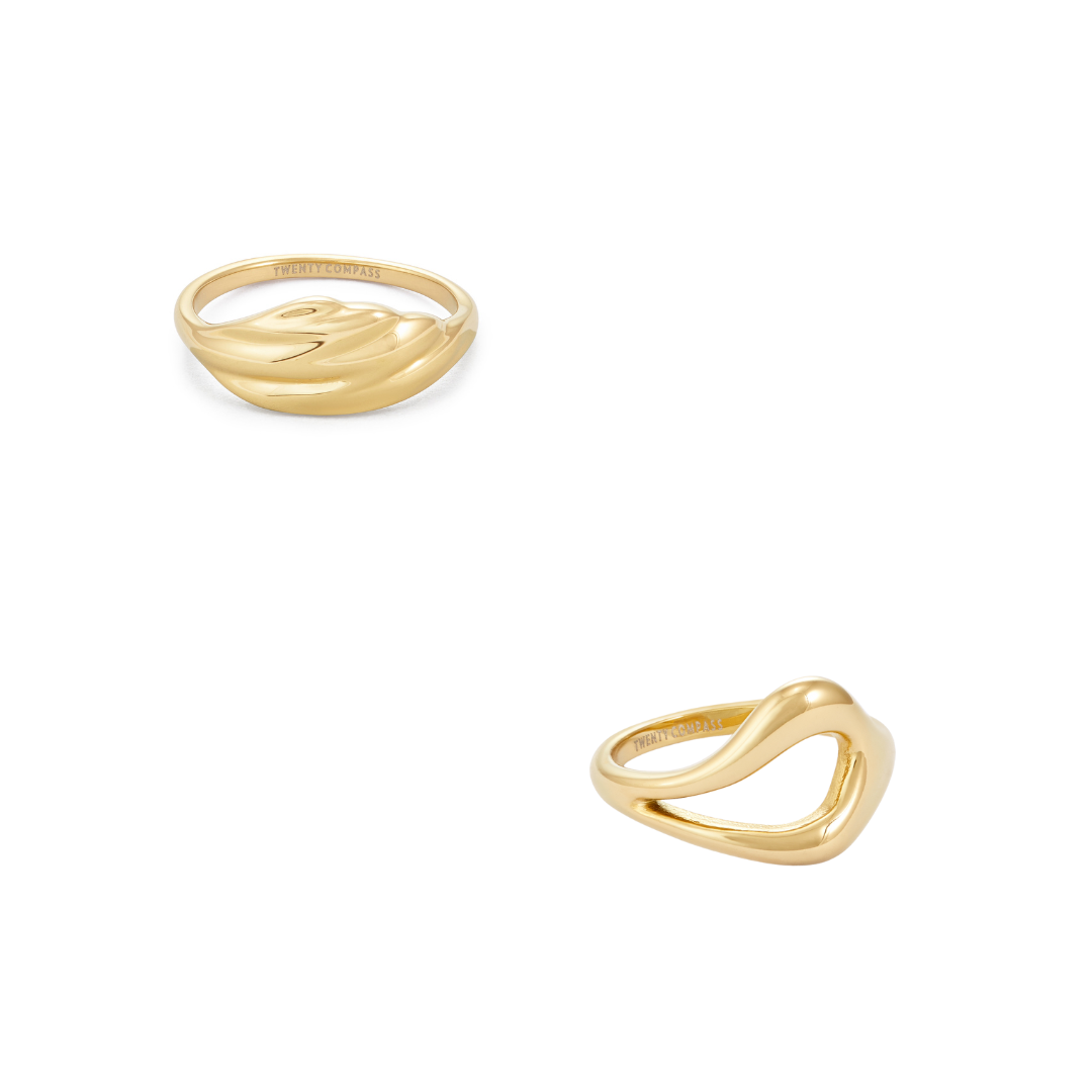 Gia & Allure Ring Set - Gold Gia & Allure Ring Set - Gold