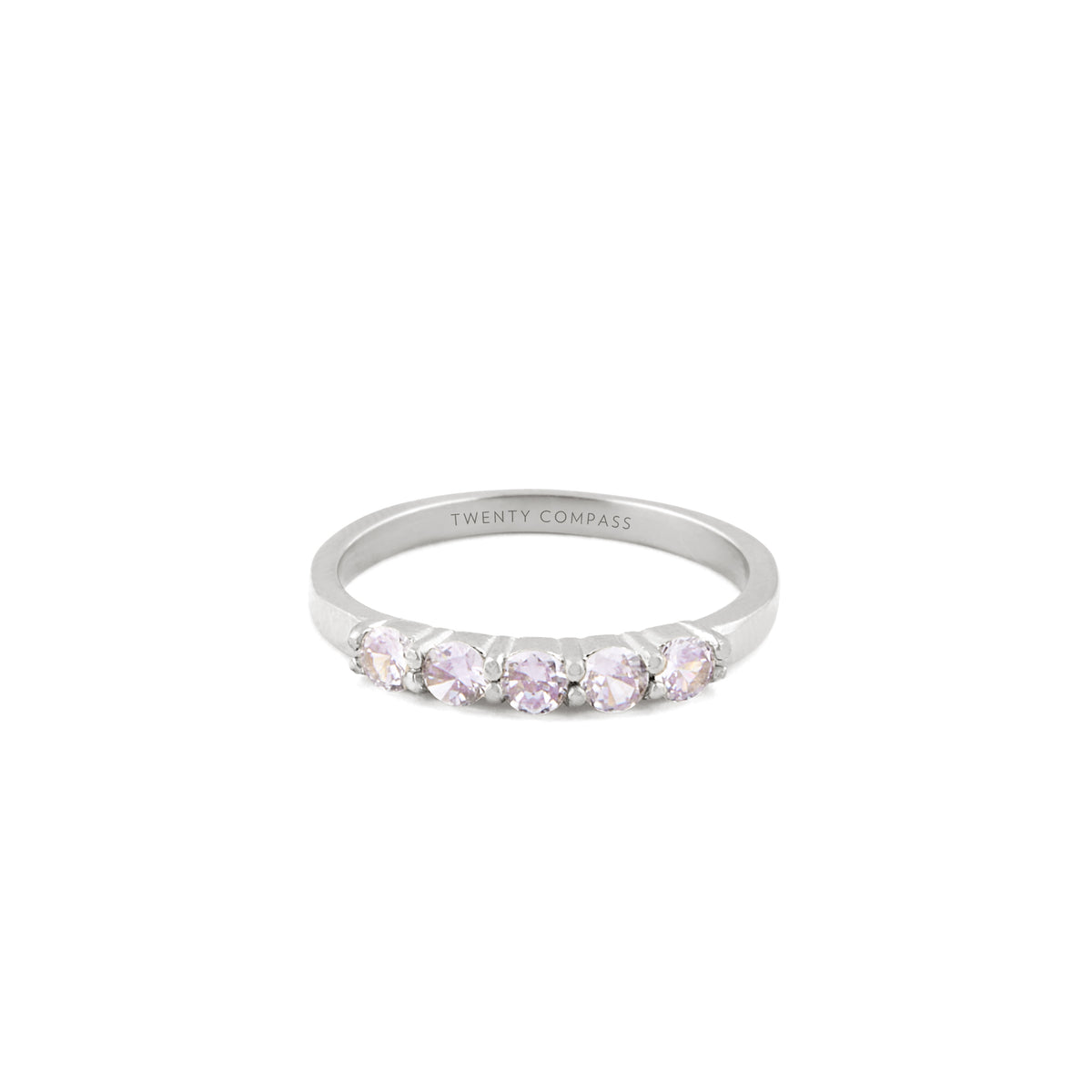 Gem Ring - Silver Rings Twenty Compass    Bague Gem - Argent