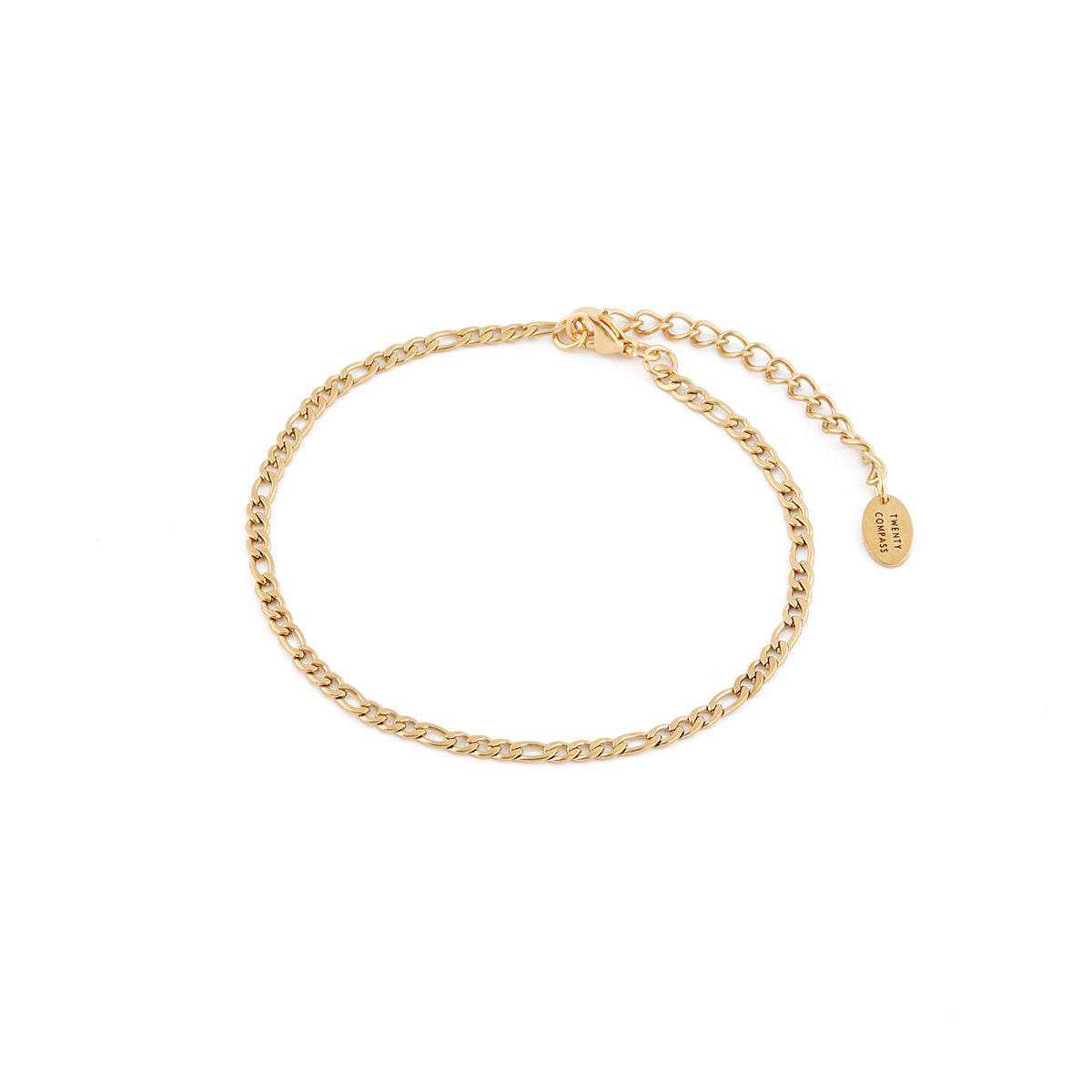 Riviera Anklet - Gold Anklets Twenty Compass    Bracelet de Cheville Riviera - Or