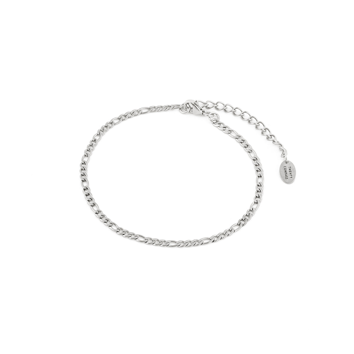 Riviera Anklet - Silver Anklets Twenty Compass    Bracelet de Cheville Riviera - Argent