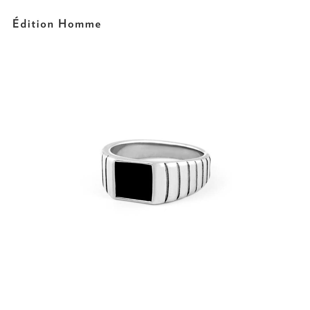 London Ring - Silver Rings Twenty Compass    Bague London - Argent