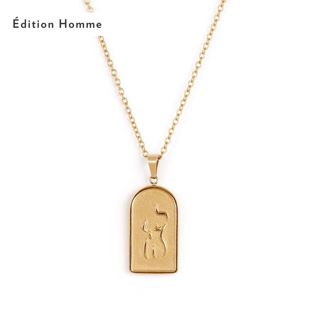 Femme Necklace - Gold Necklaces Twenty Compass    Collier Femme - Or