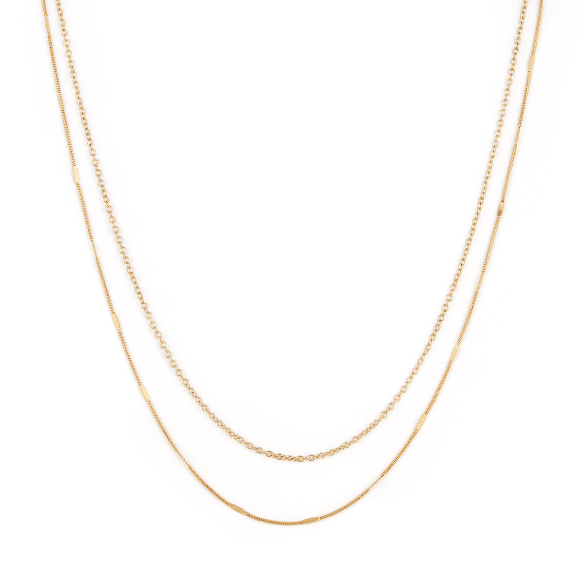 Dainty Necklace - Gold Plated Necklaces Twenty Compass    Dainty Necklace - Gold Plated