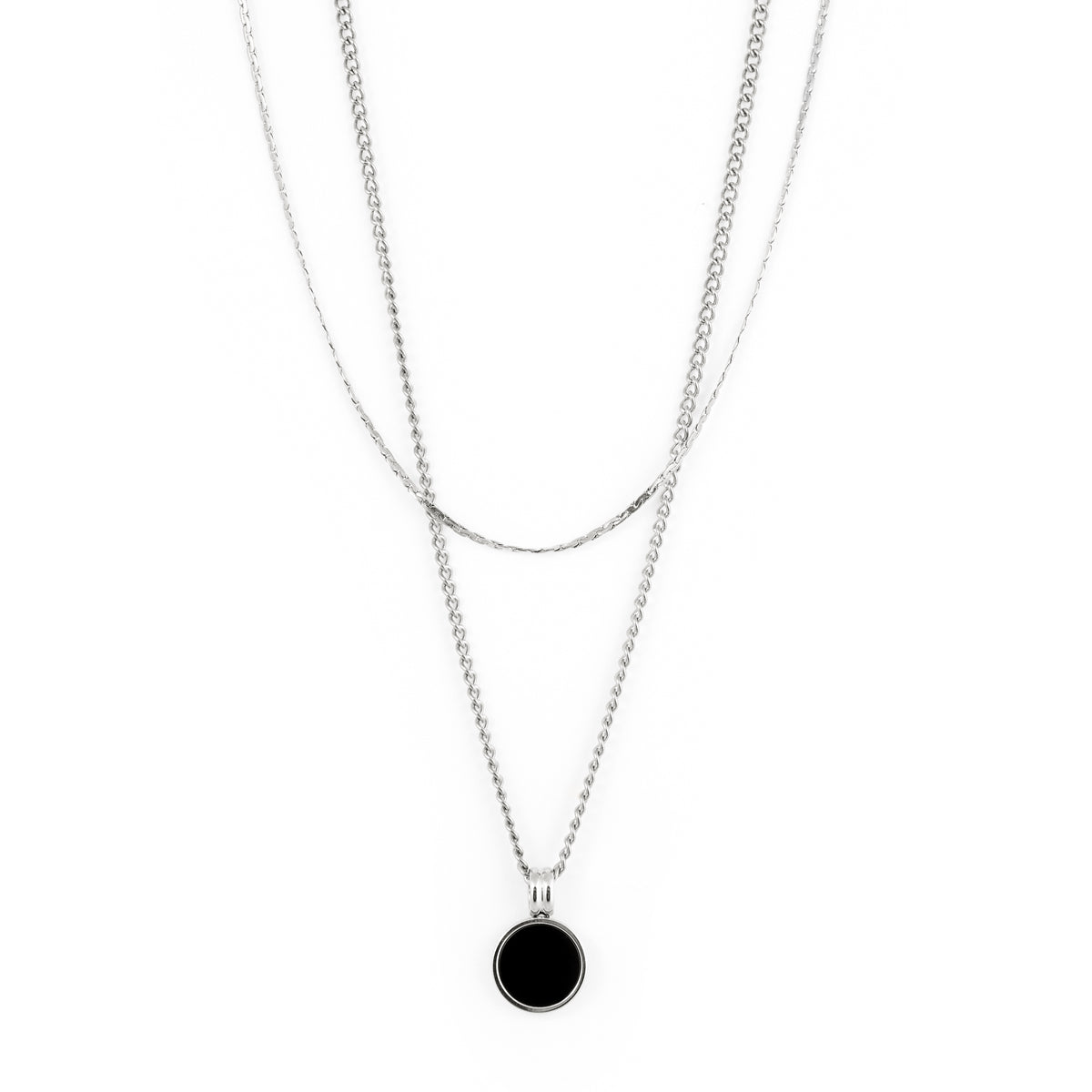 Billie Necklace - Silver Necklaces Twenty Compass    Billie Necklace - Silver