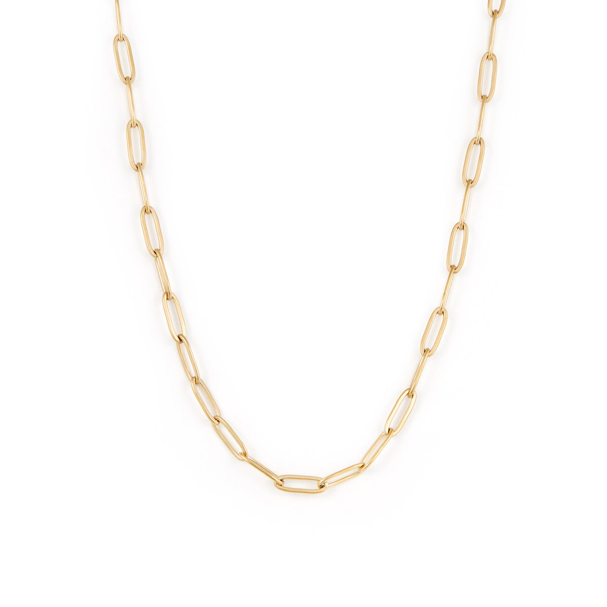 Paperclip Necklace - Gold Necklaces Twenty Compass    Paperclip Necklace - Gold