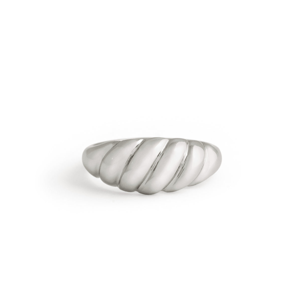 Croissant Ring - Silver Rings Twenty Compass    Croissant Ring - Silver