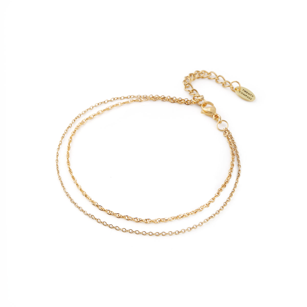 July Anklet - Gold Anklets Twenty Compass    July Anklet - Gold