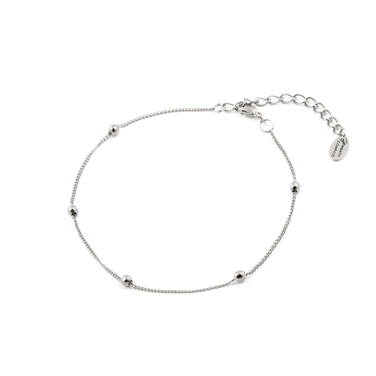 Darling Anklet - Silver Anklets Twenty Compass    Darling Anklet - Silver