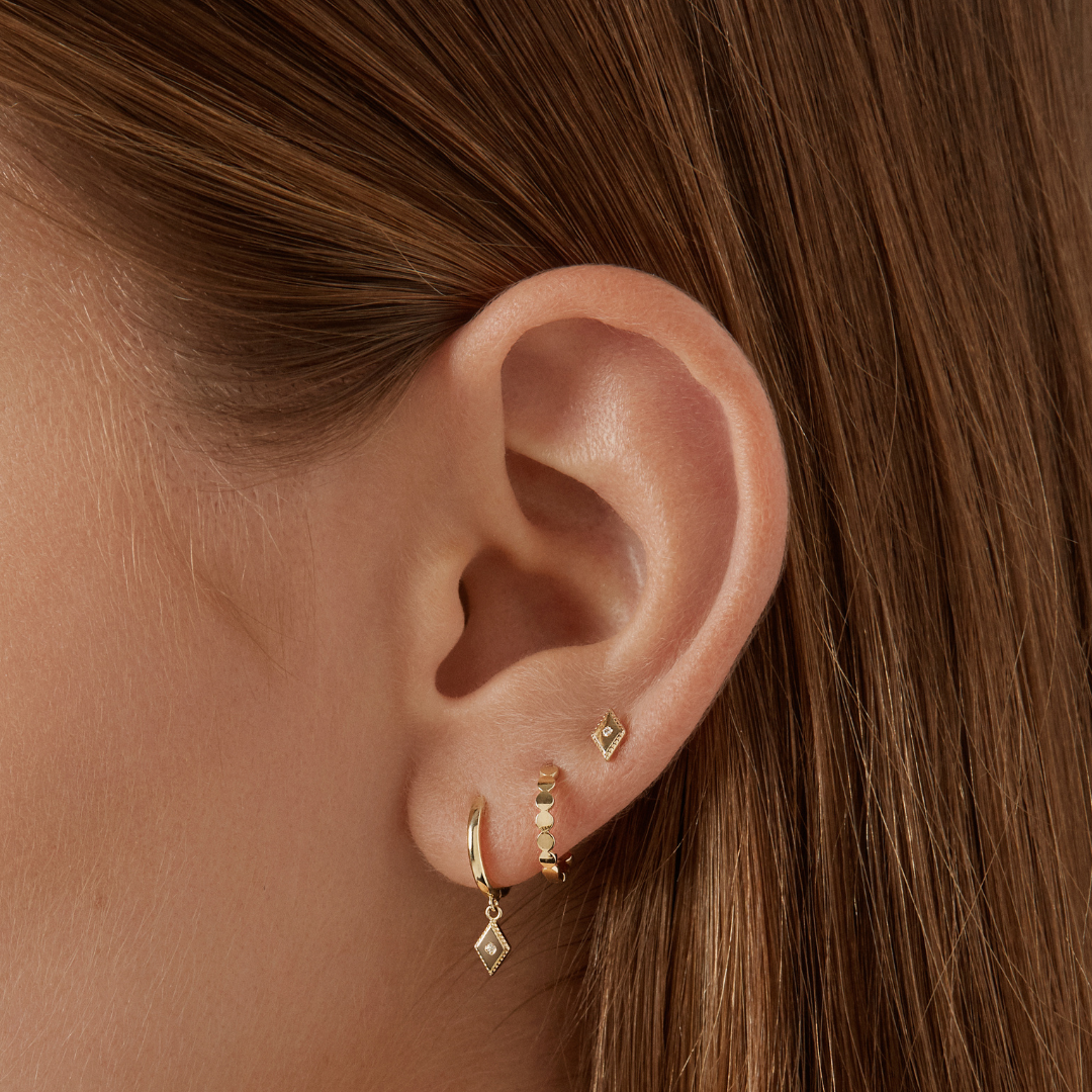Solid Gold Earrings