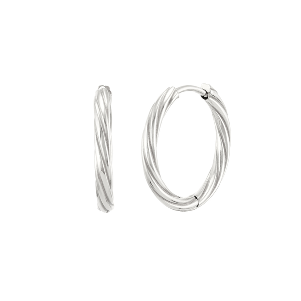  Icon Hoops - Silver