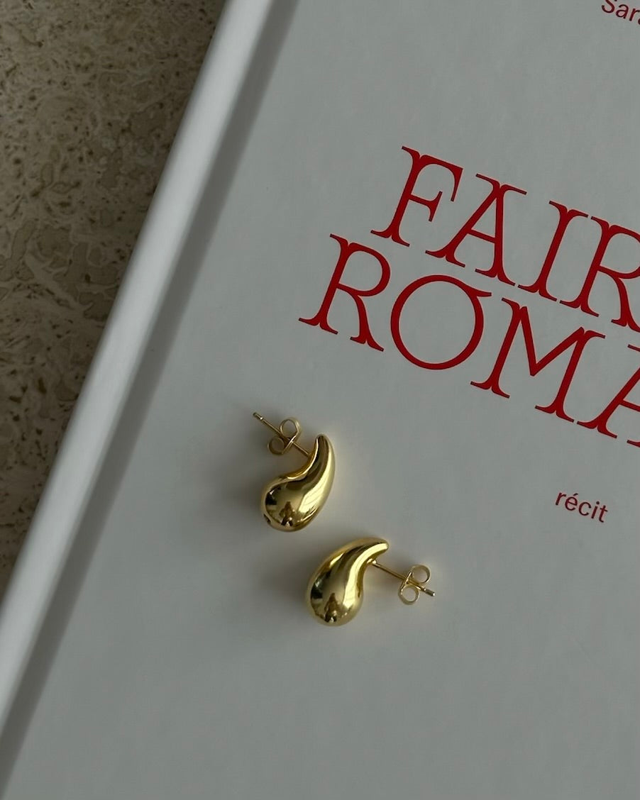 Mon Amour Earrings - Gold Vermeil Earrings Twenty Compass   