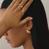 Memories Earrings - Gold Earrings Twenty Compass   