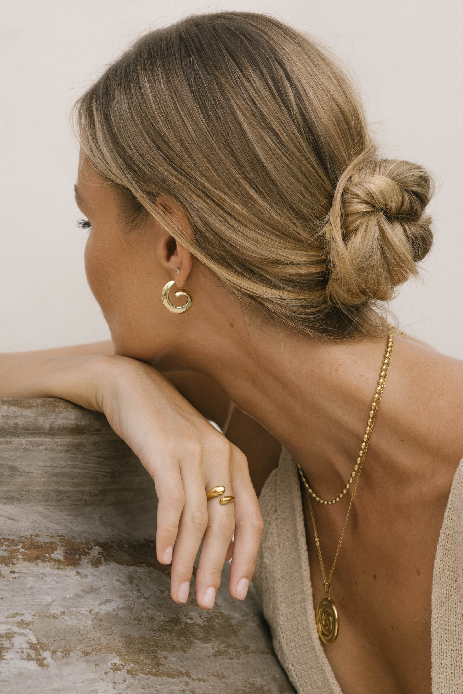 Dune Necklace - Gold Necklaces Twenty Compass   