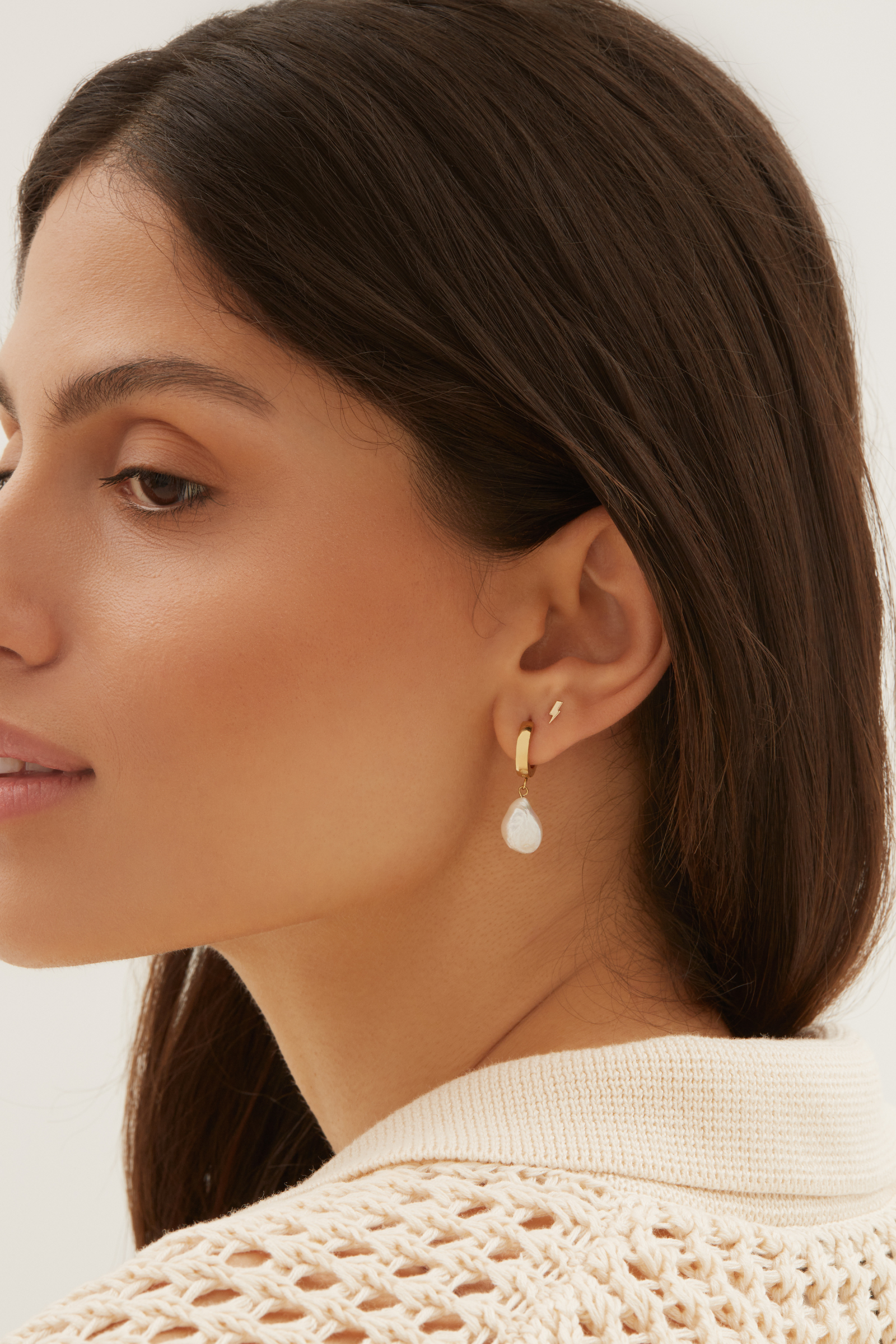 Grace Hoops - Gold Earrings Twenty Compass   
