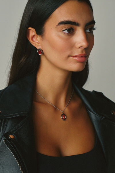 Bordeaux Earrings - Silver