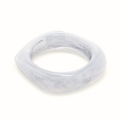 Marble-patterned bangle on a white background