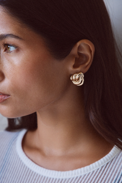 Elegance Earrings - Gold Earrings Twenty Compass   