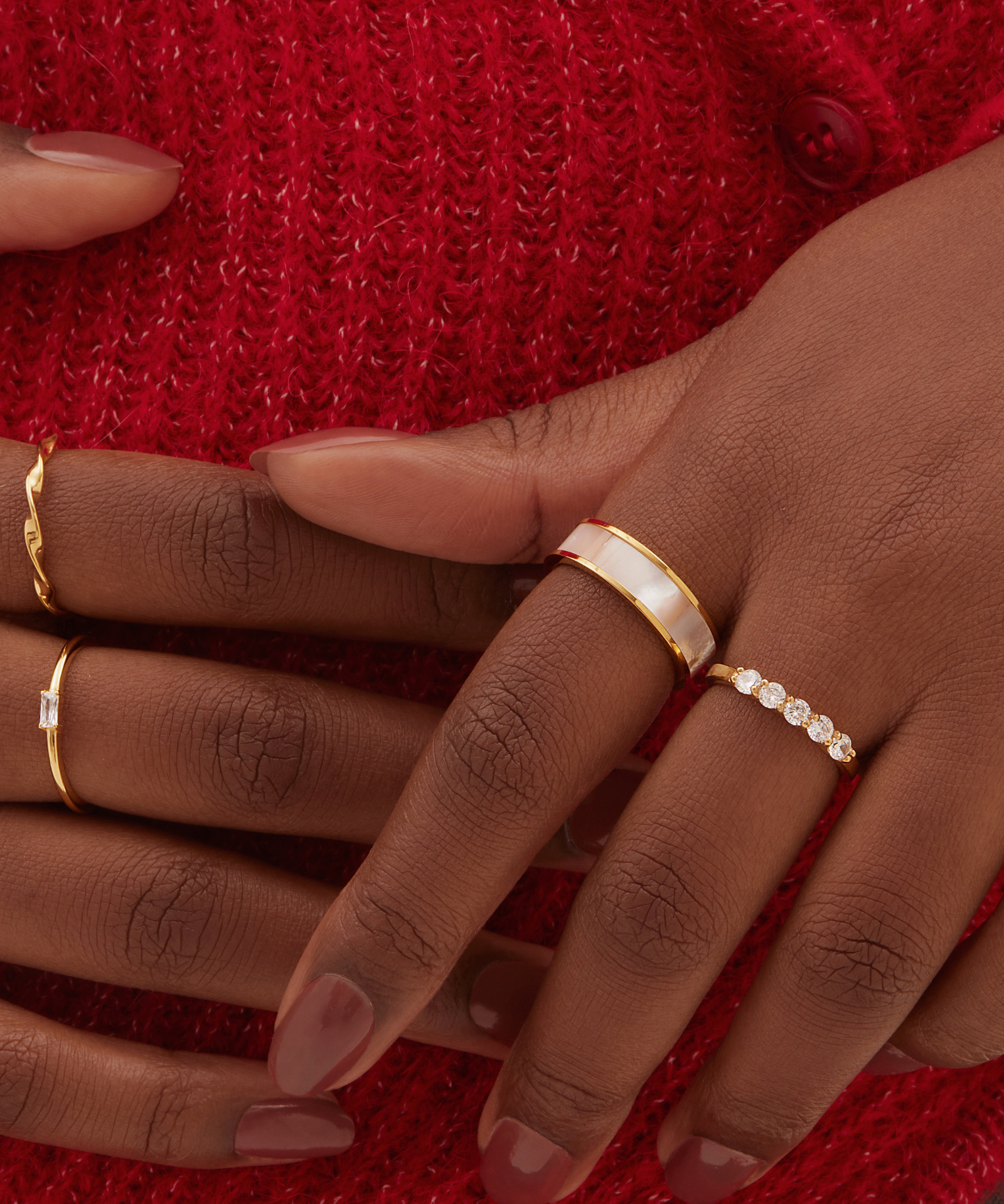 Éclat Ring - Gold Earrings Twenty Compass   