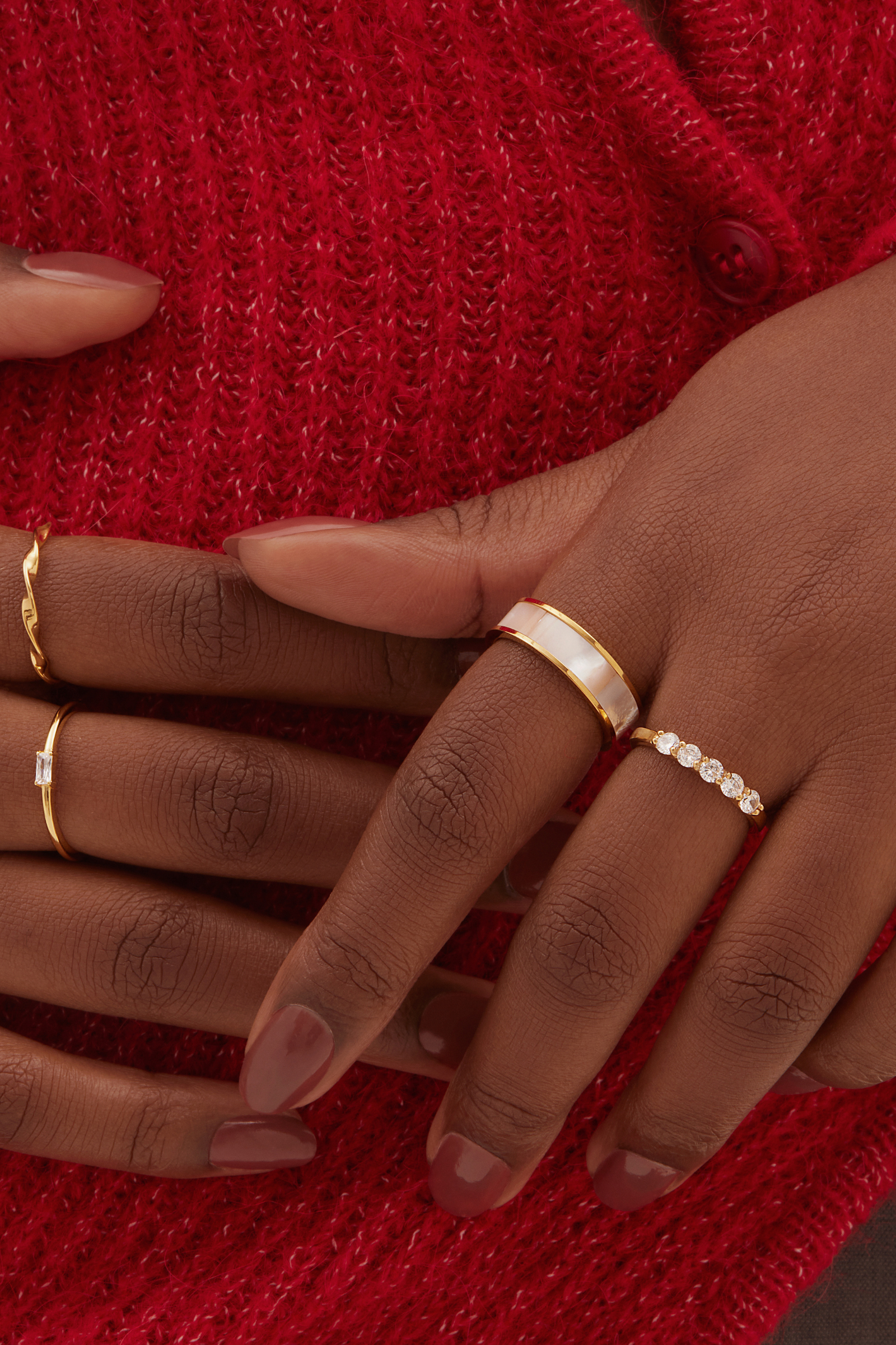 Éclat Ring - Gold Earrings Twenty Compass   