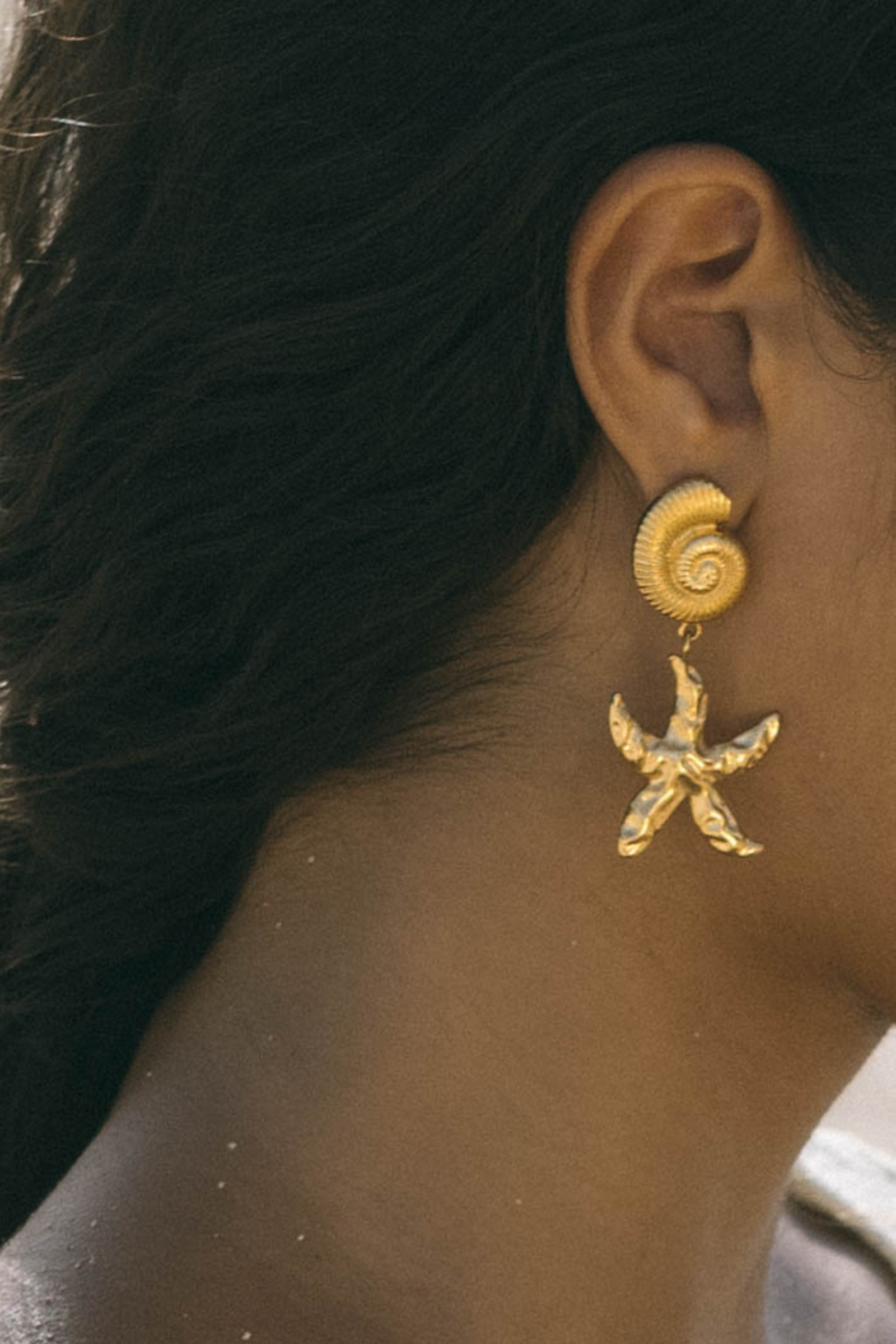 Bali Earrings - Gold Earrings Twenty Compass   