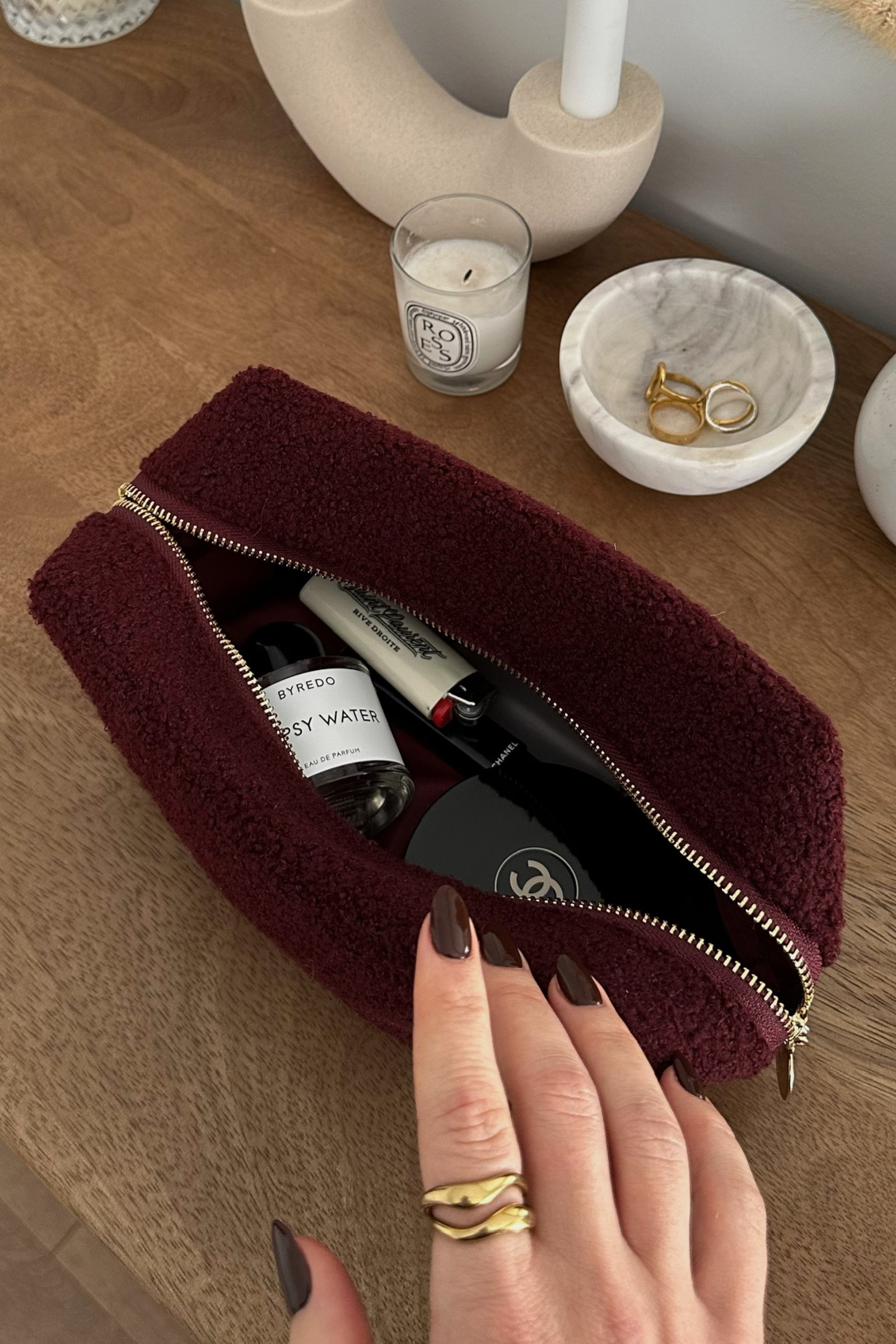 Cerise Travel Pouch Accessories Twenty Compass   