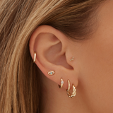 Milos Studs - 10 Karat Gold Earrings Compass Luxe   