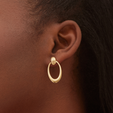 Avenue Earrings - Gold Earrings Twenty Compass   