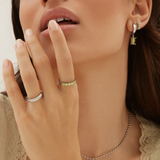 Gem Ring - Silver Rings Twenty Compass   