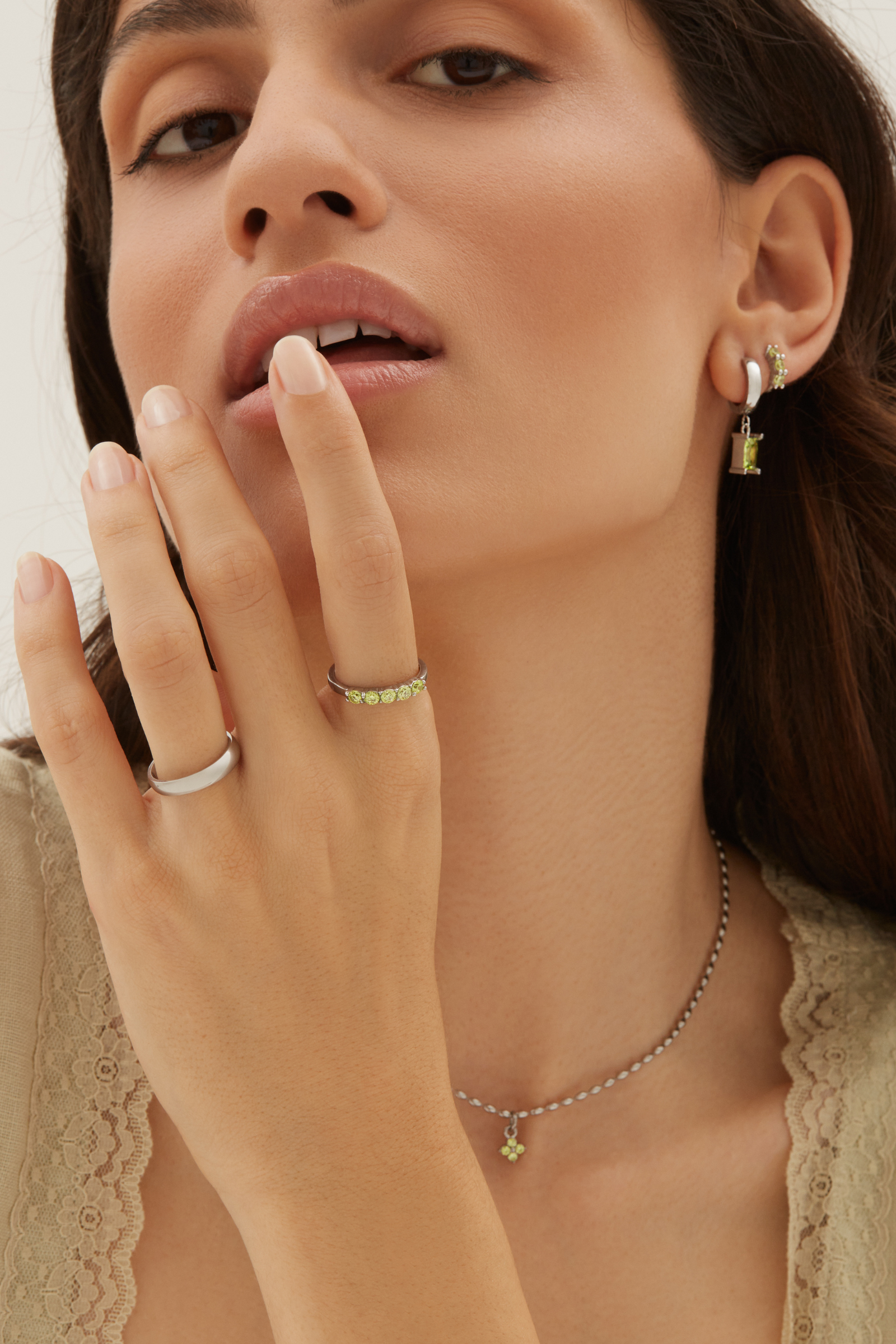 Gem Ring - Silver Rings Twenty Compass   