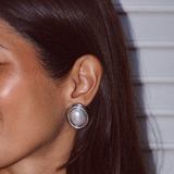 Perla Earrings - Silver Earrings Twenty Compass
