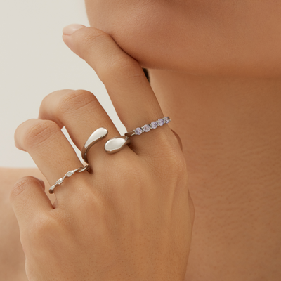 Double Dome Ring - Silver