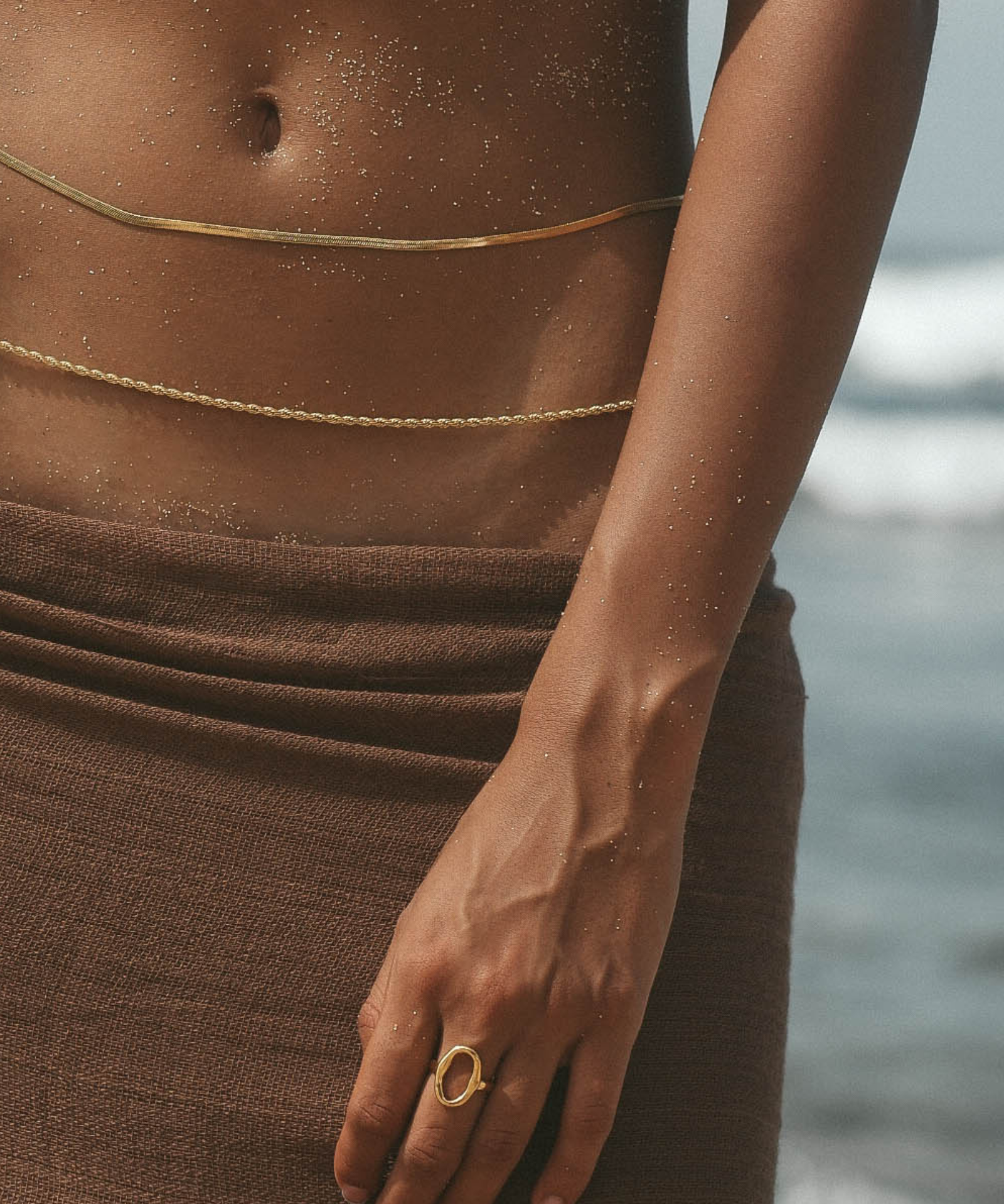Embrace Body Chain - Gold Body Chains Twenty Compass   