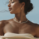 Lagoon Pearl Necklace - Gold Necklaces Twenty Compass   
