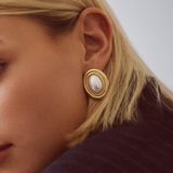 Perla Earrings - Gold Earrings Twenty Compass   