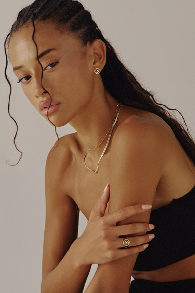 Swirl Earrings - Gold