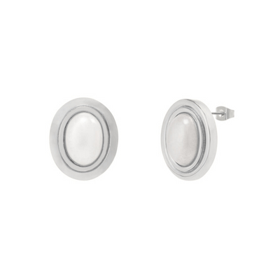 Perla Earrings - Silver Earrings Twenty Compass