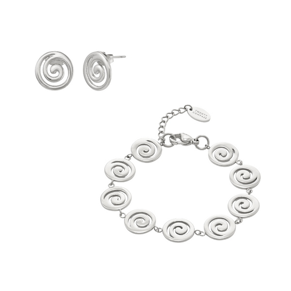  Swirl Set - Silver