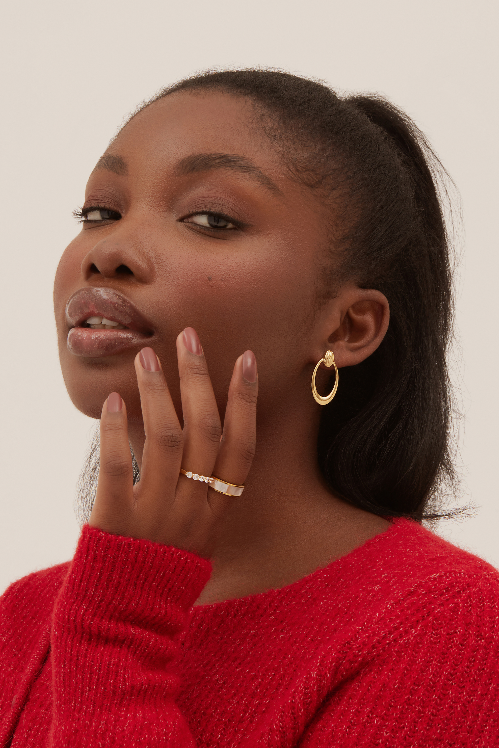Avenue Earrings - Gold Earrings Twenty Compass   