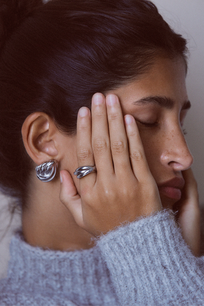 Elegance Earrings - Silver Earrings Twenty Compass