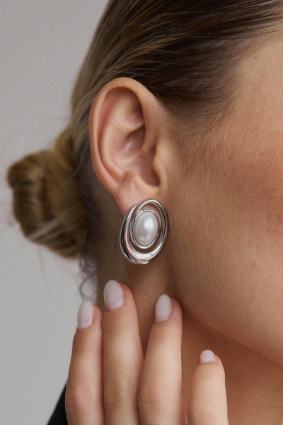 Palma Earrings - Silver