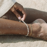 Lagoon Pearl Anklet - Gold Anklets Twenty Compass   