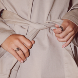 Curves Ring Set - Gold Rings Twenty Compass   