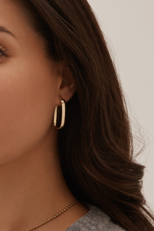 Tendresse Hoops - 10 Karat Gold Earrings Compass Luxe   