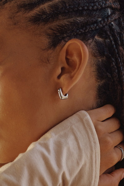 Boucles d'Oreilles Signature - Argent