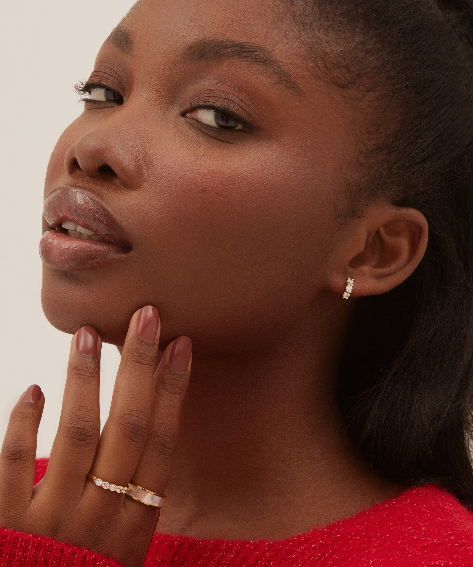 Éclat Hoops - Gold Vermeil Earrings Twenty Compass   