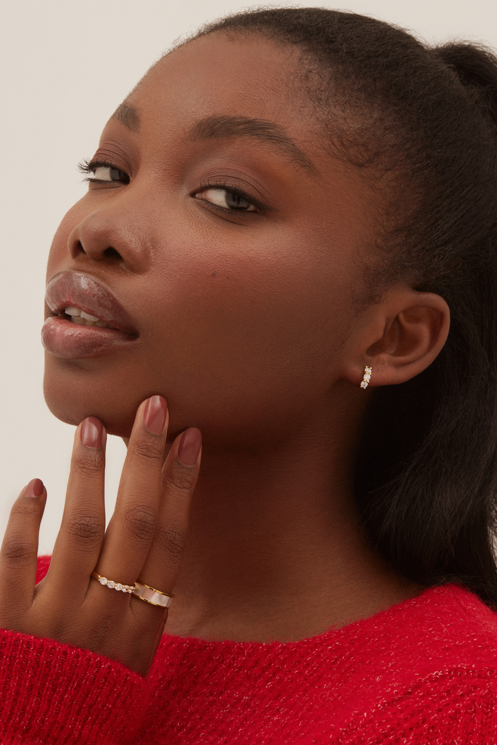Éclat Hoops - Gold Vermeil Earrings Twenty Compass   