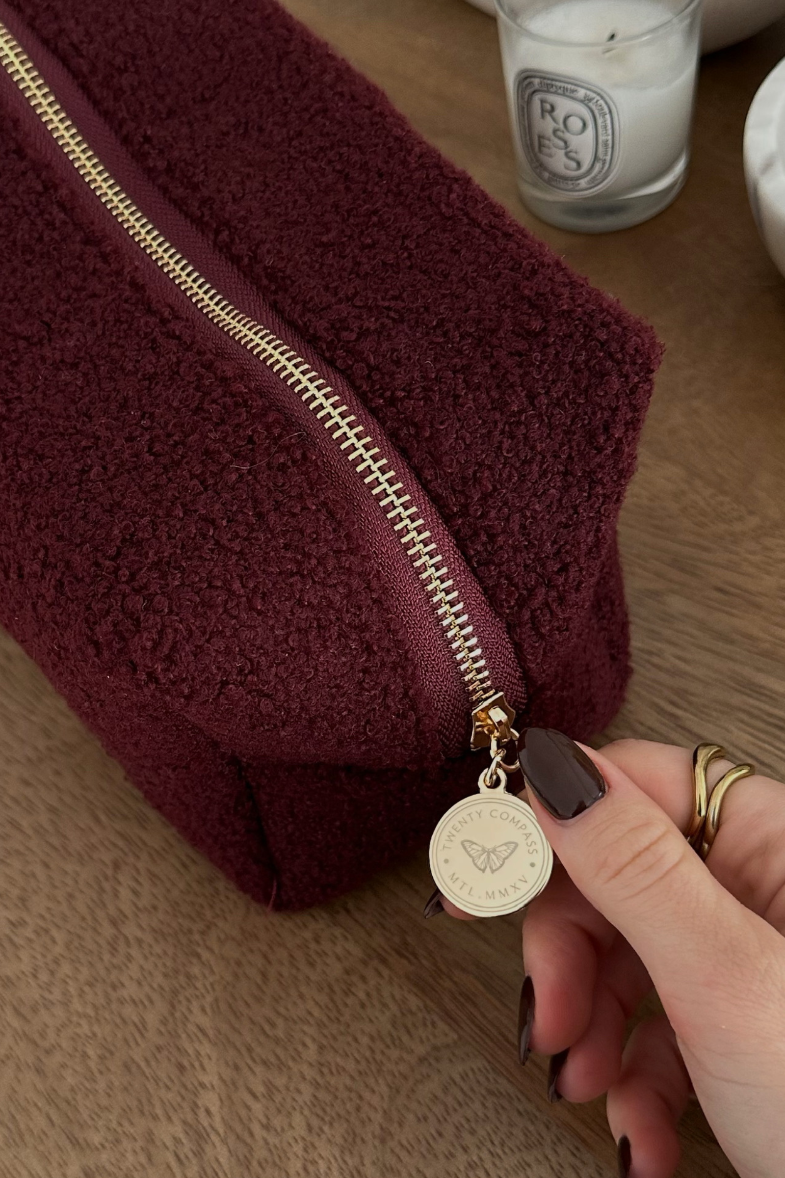 Cerise Travel Pouch Accessories Twenty Compass   