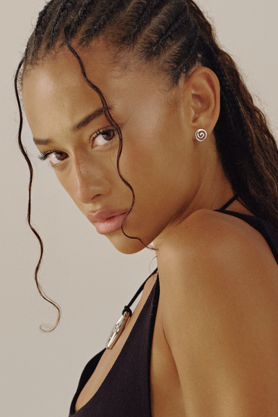 Swirl Earrings - Silver