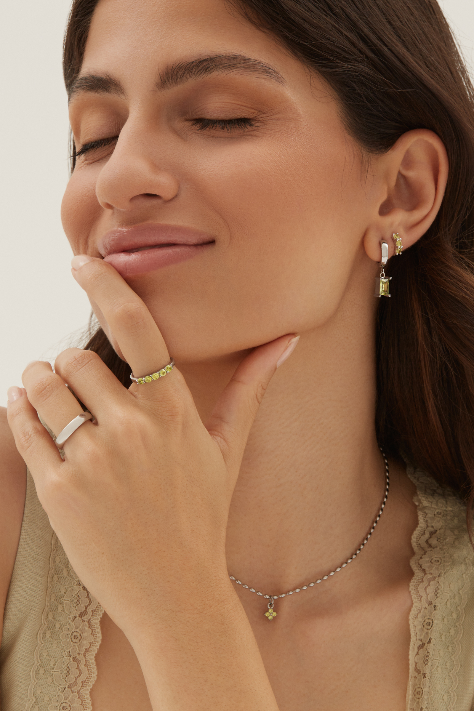 Gem Ring - Silver Rings Twenty Compass   
