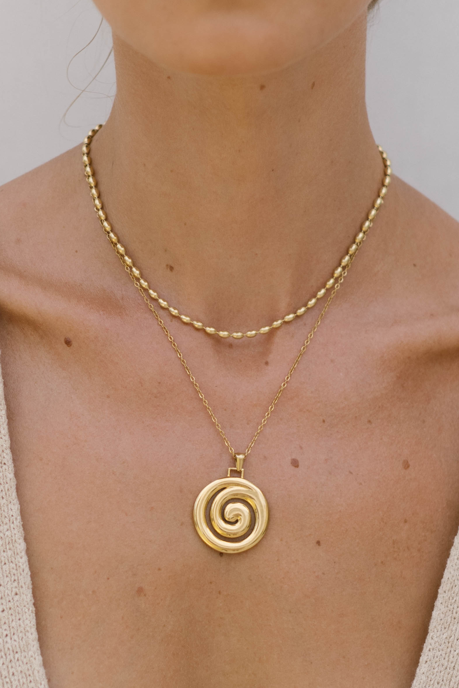Dune Necklace - Gold Necklaces Twenty Compass   